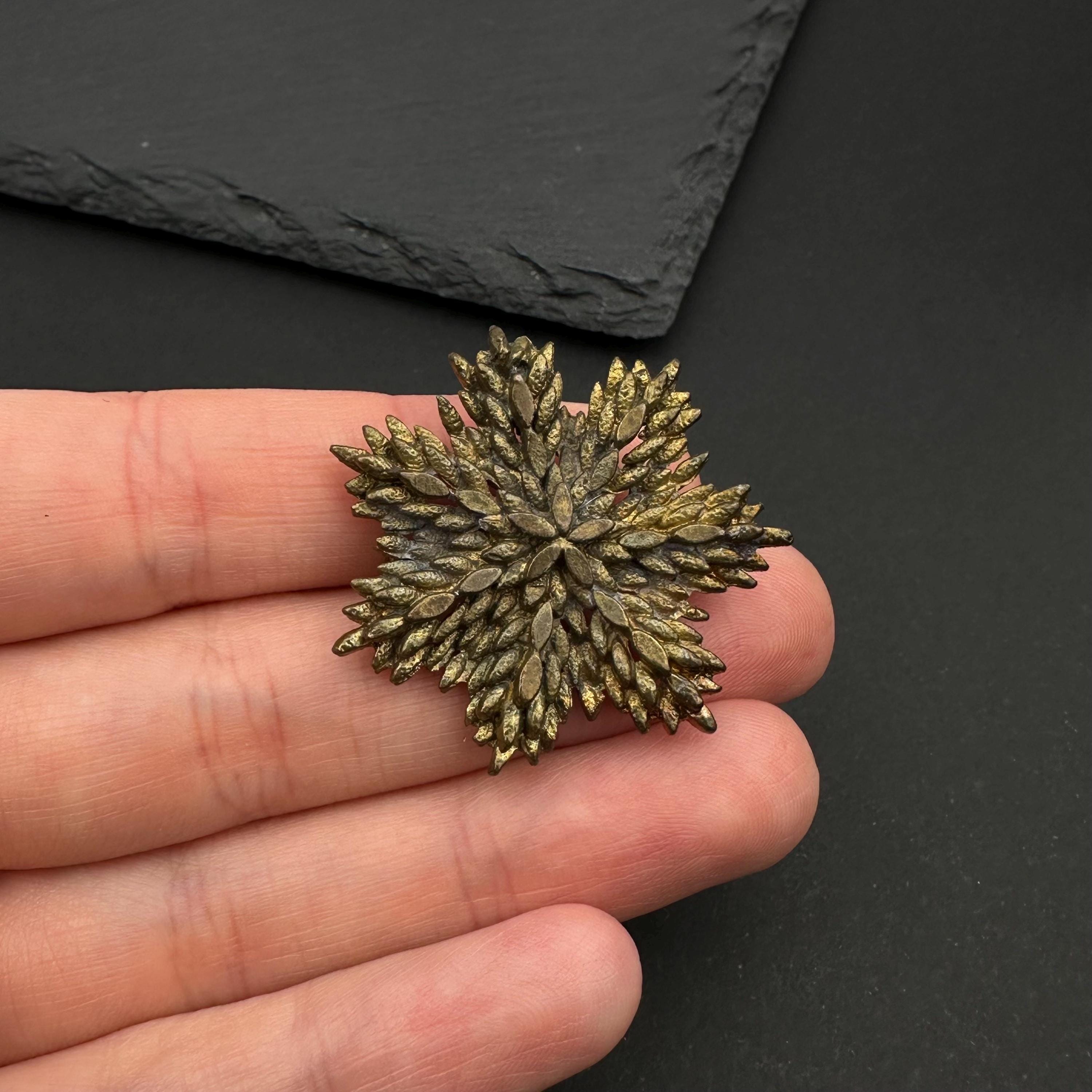 Vintage USSR bronze star brooch