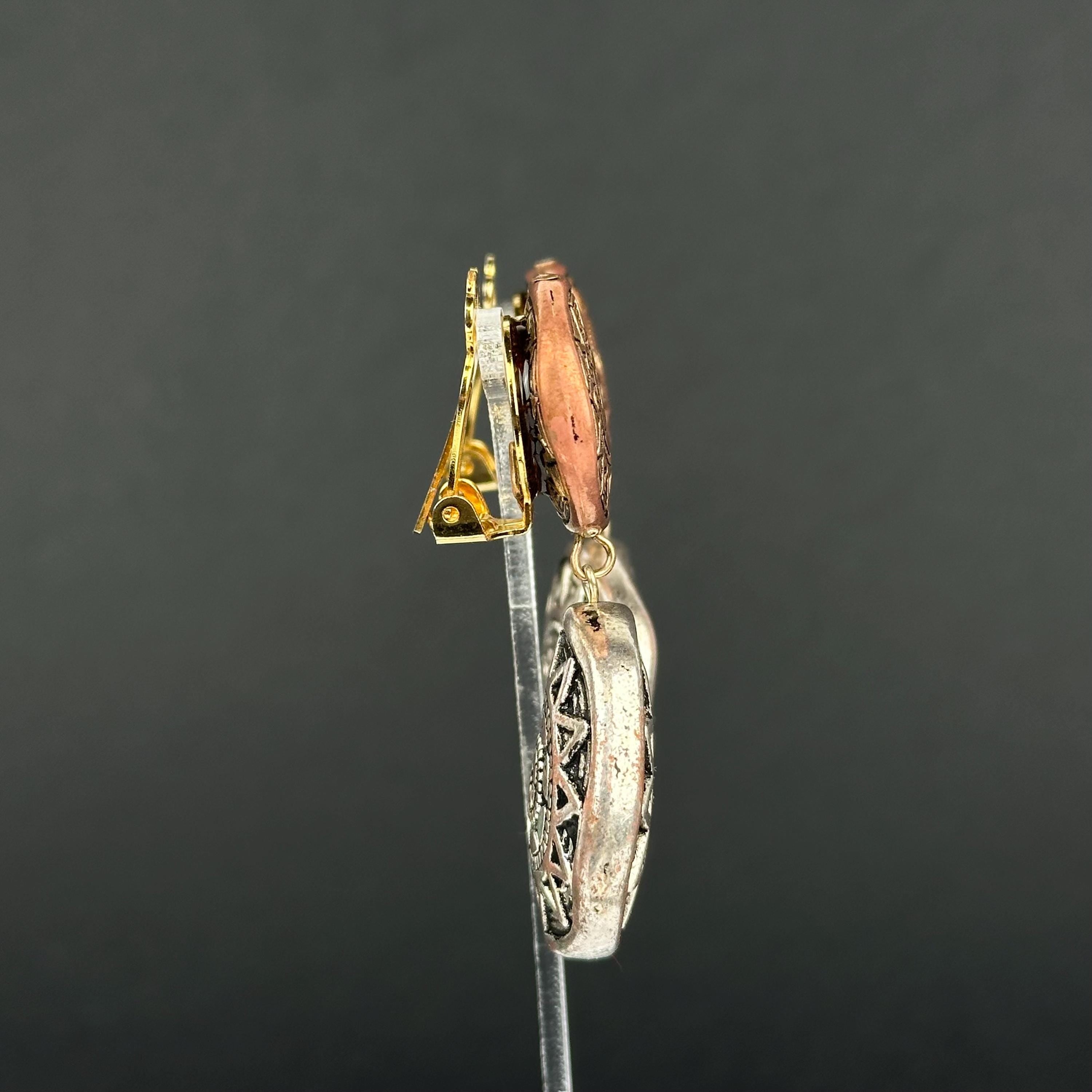 Vintage designer clip-on earrings by Mary Demarco