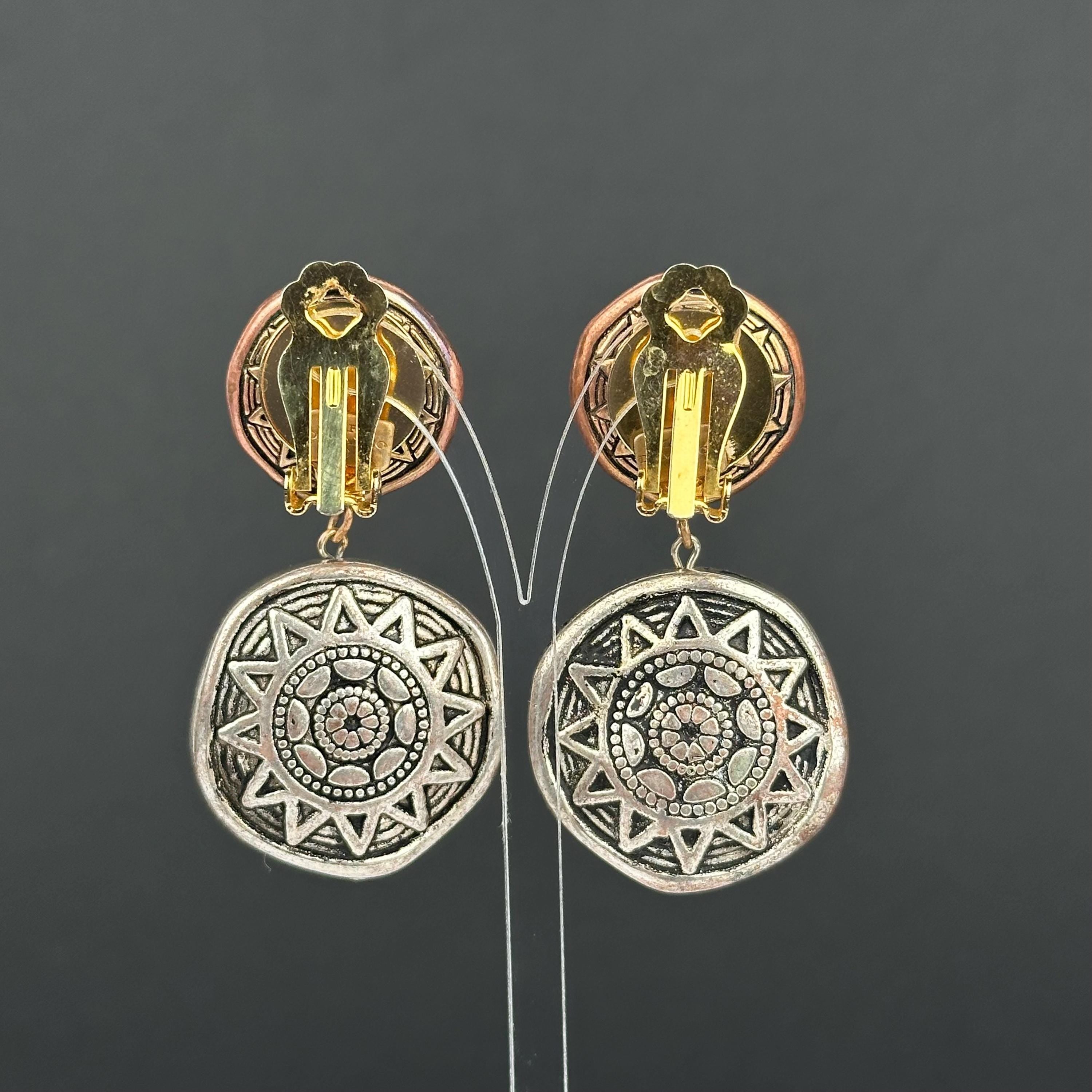 Vintage designer clip-on earrings by Mary Demarco