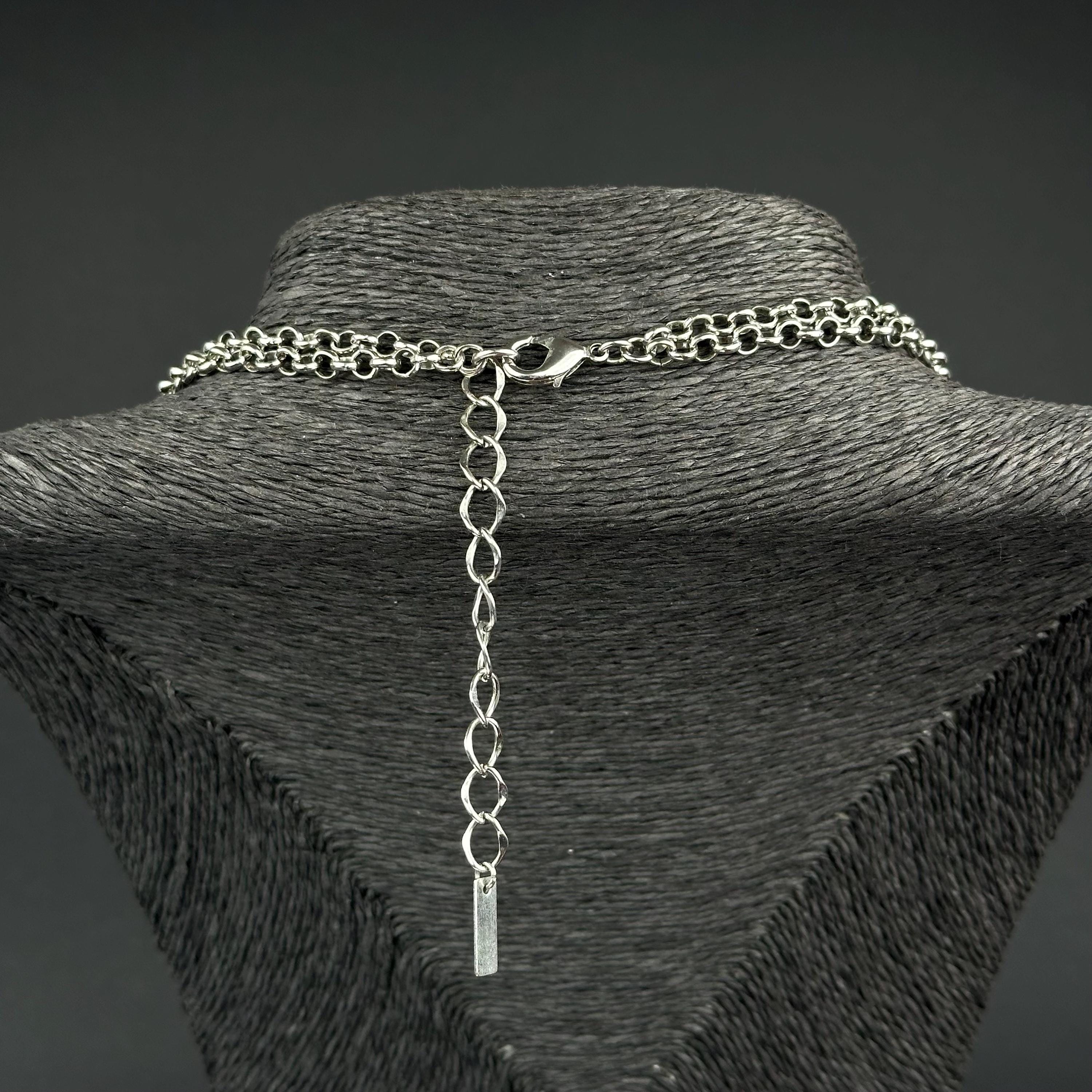 Vintage Cookie Lee black & gray necklace