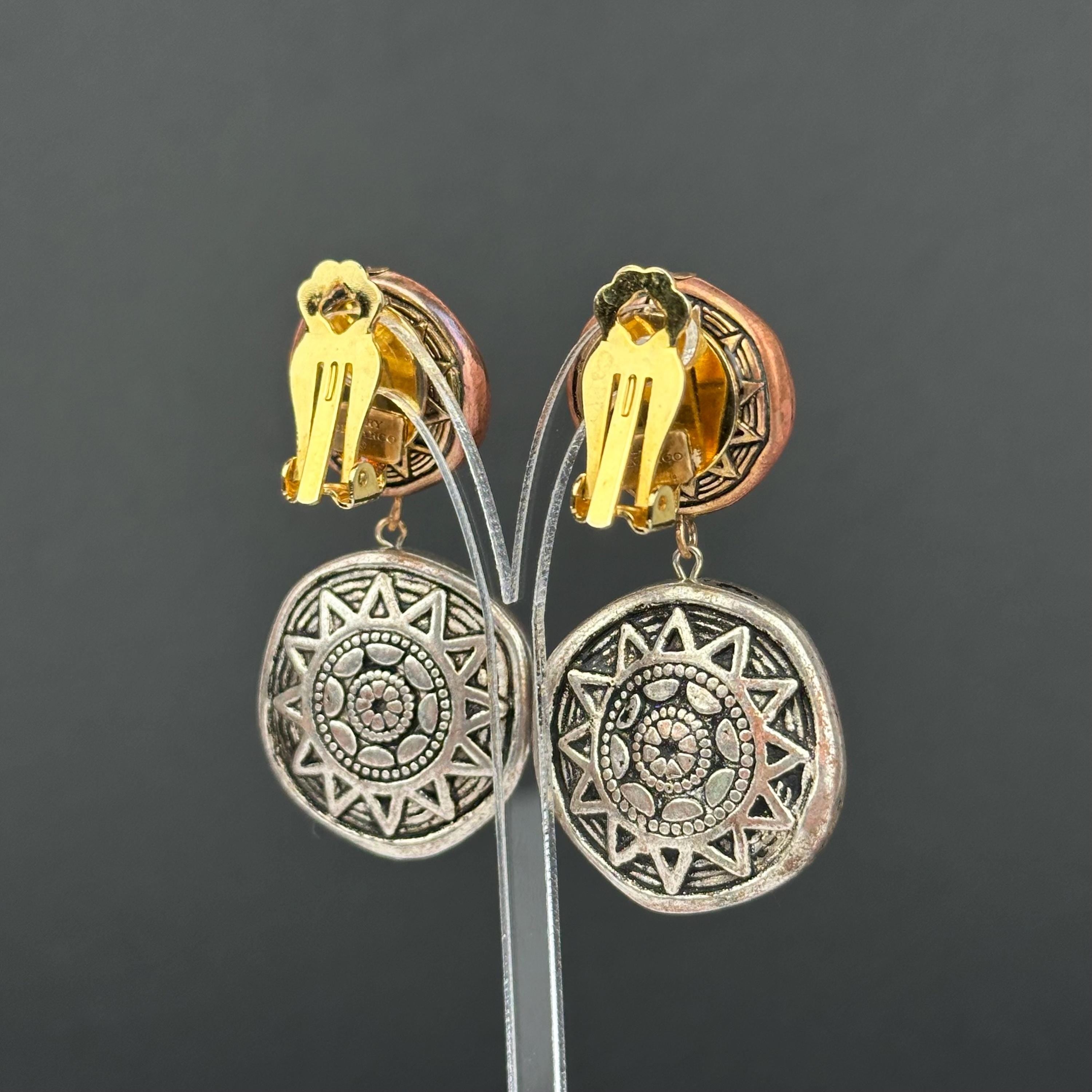 Vintage designer clip-on earrings by Mary Demarco