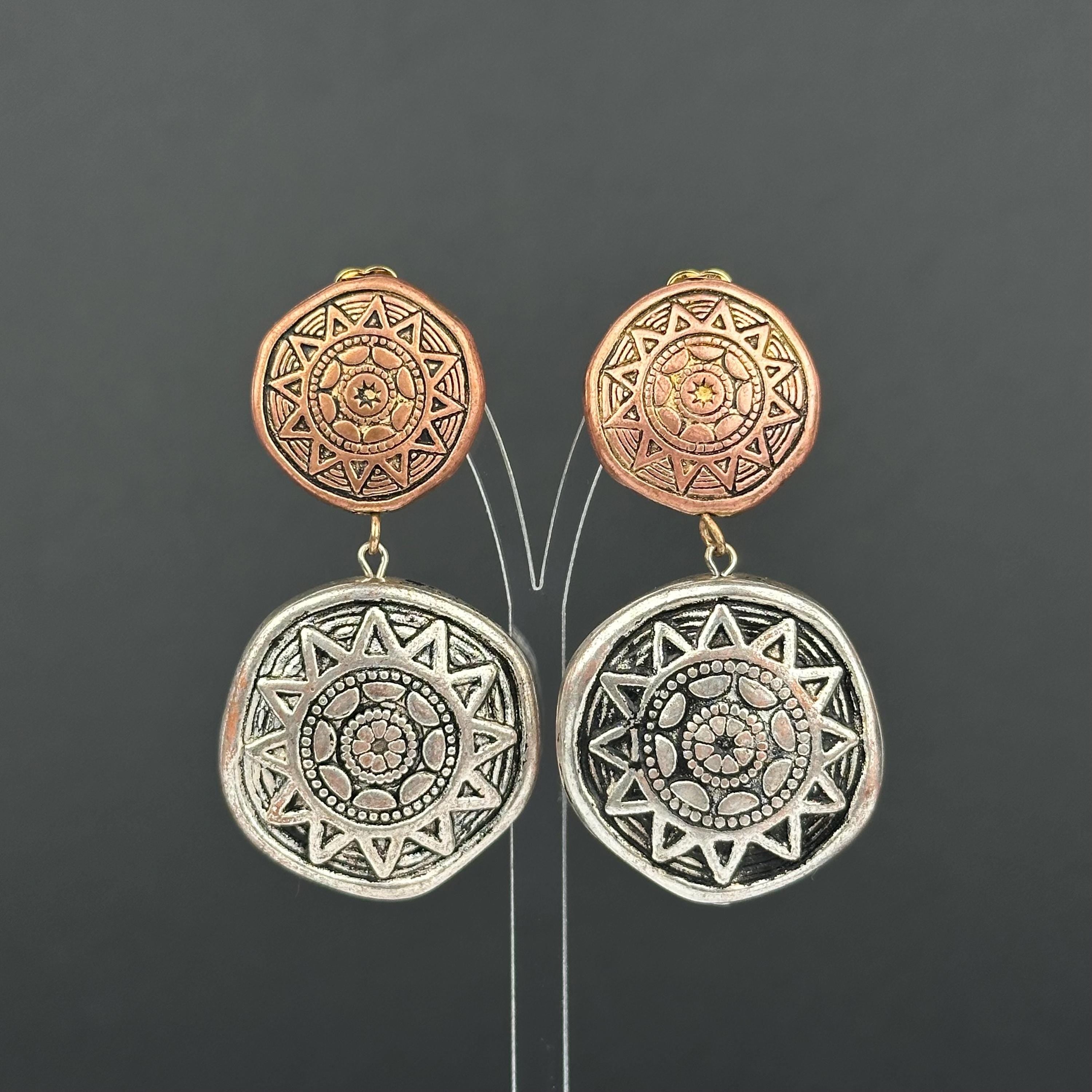 Vintage designer clip-on earrings by Mary Demarco