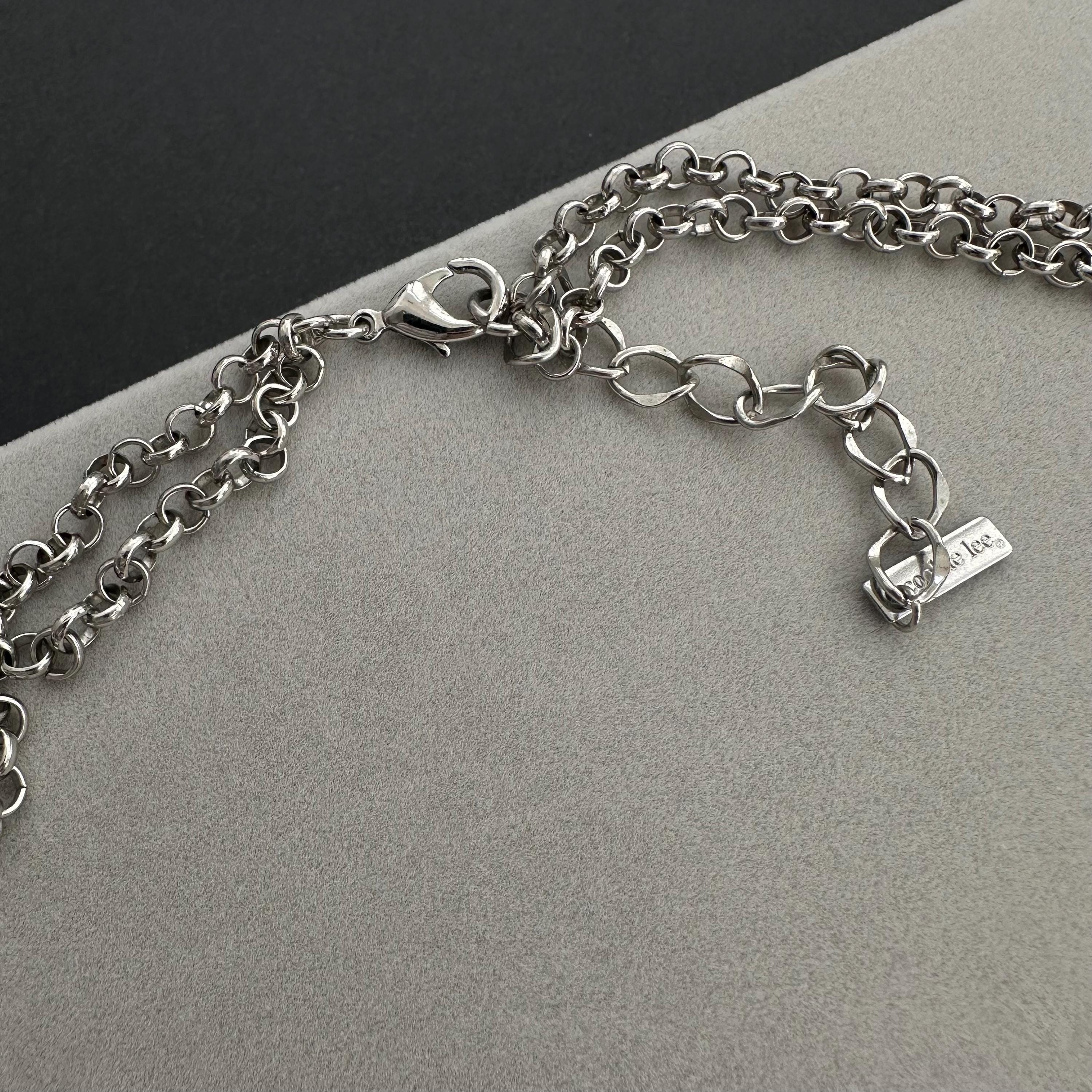 Vintage Cookie Lee black & gray necklace