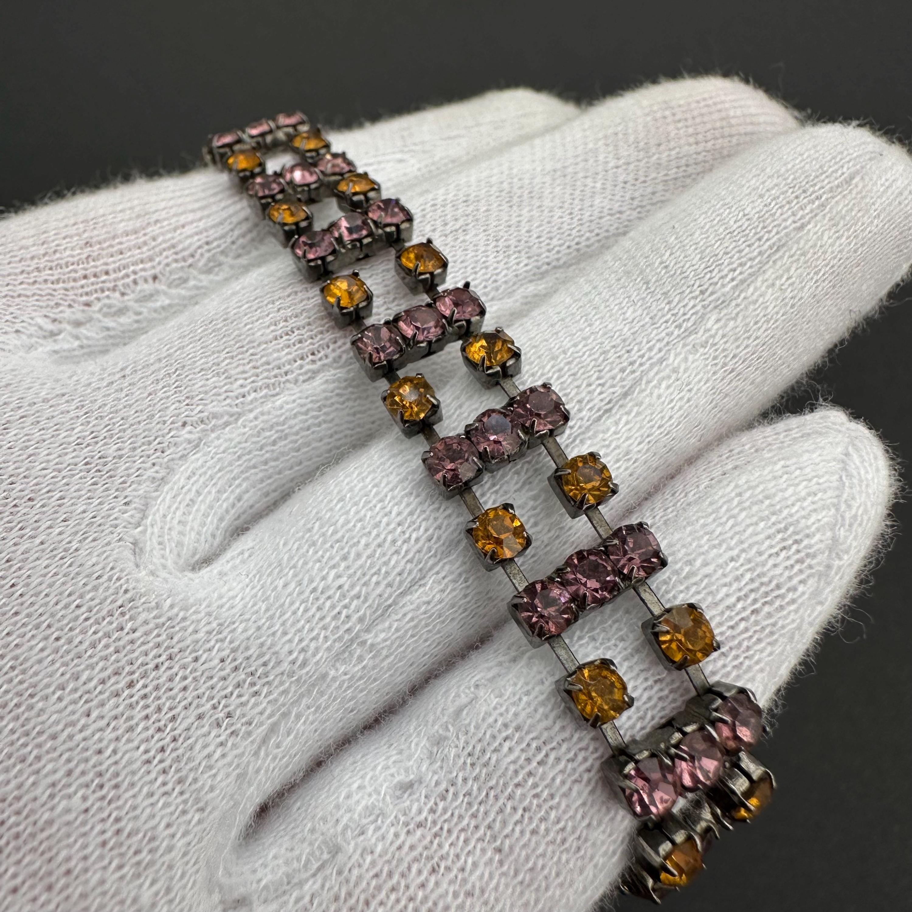 Vintage rhinestone tennis bracelet