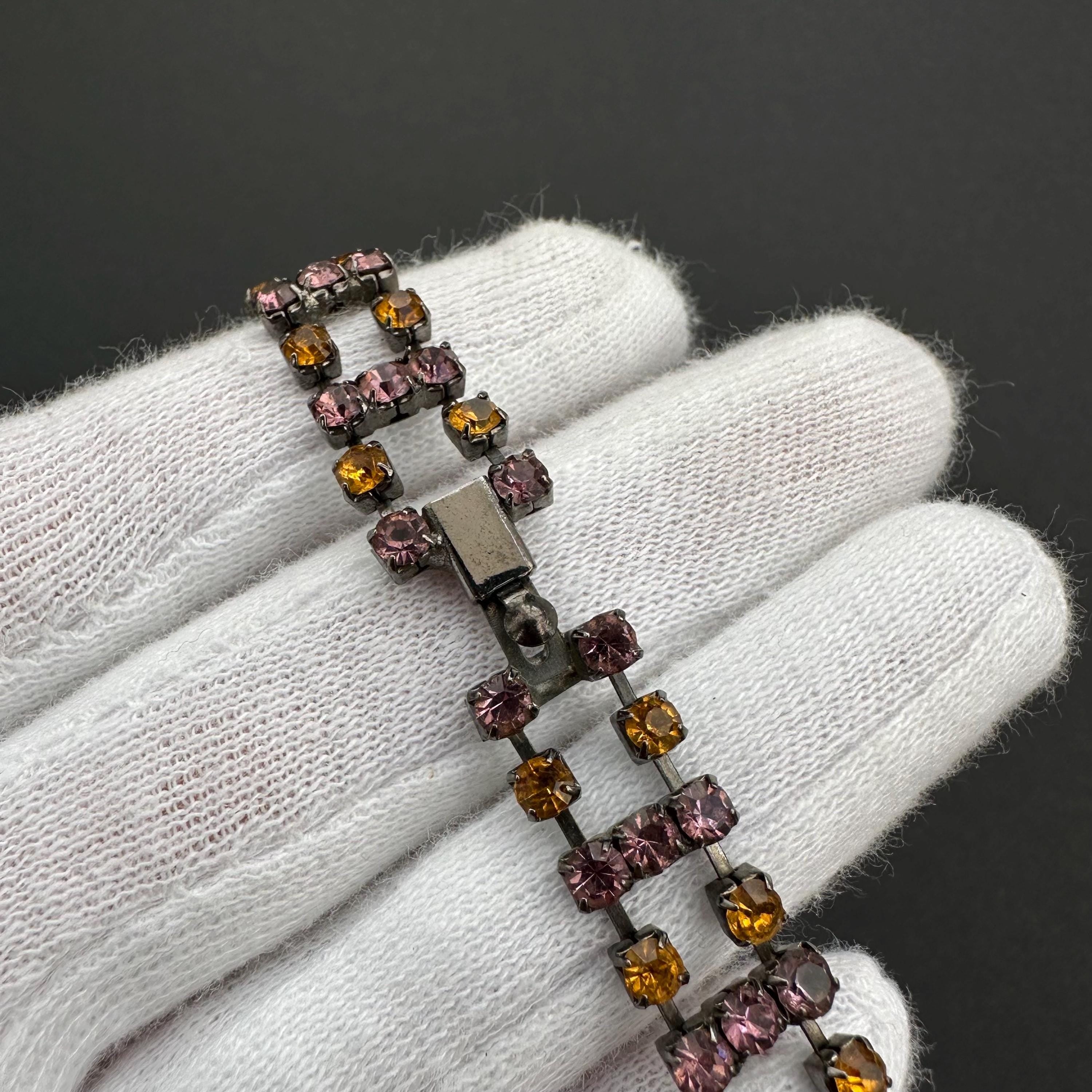 Vintage rhinestone tennis bracelet