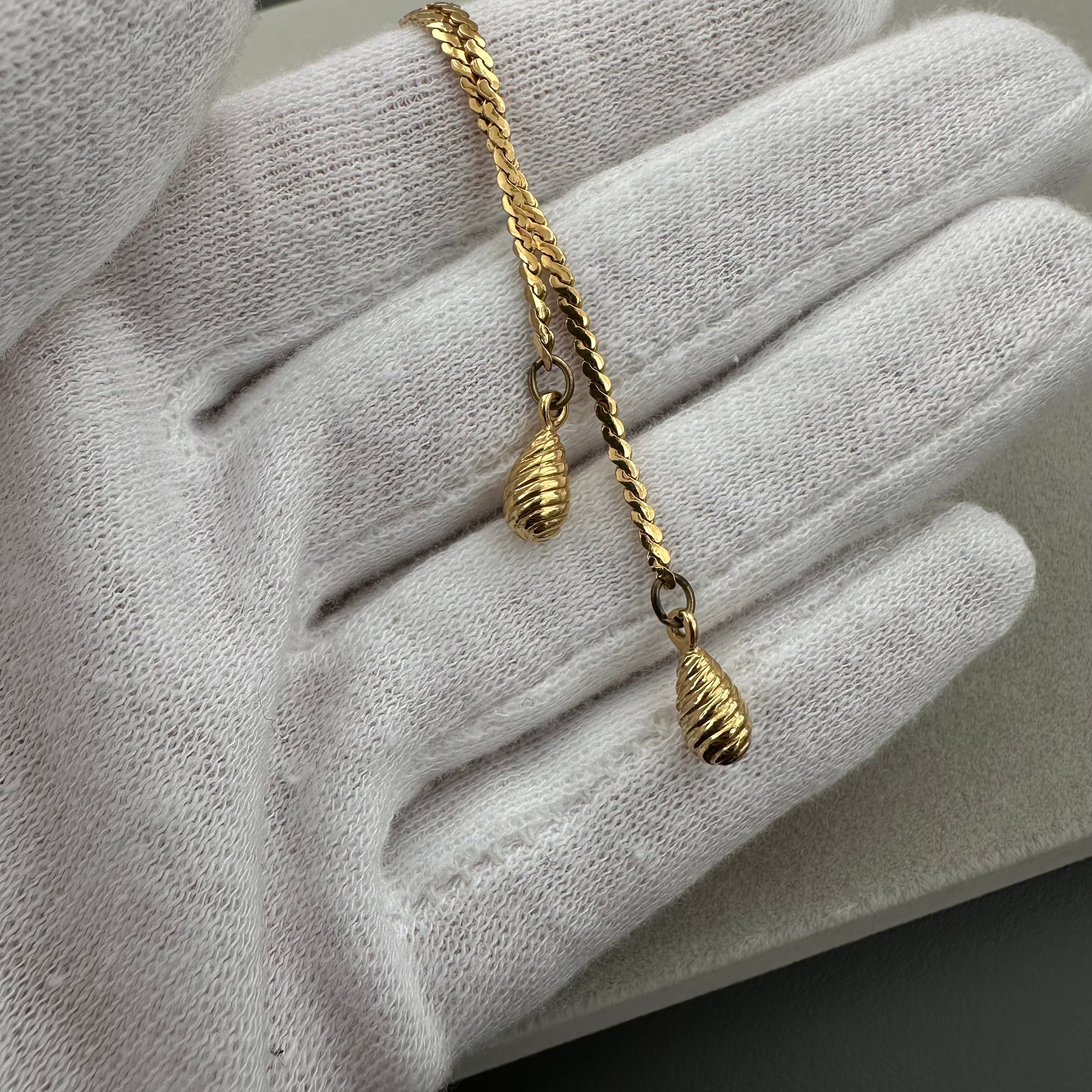 intage AVON gold tone sliding lariat necklace with white shell pendant