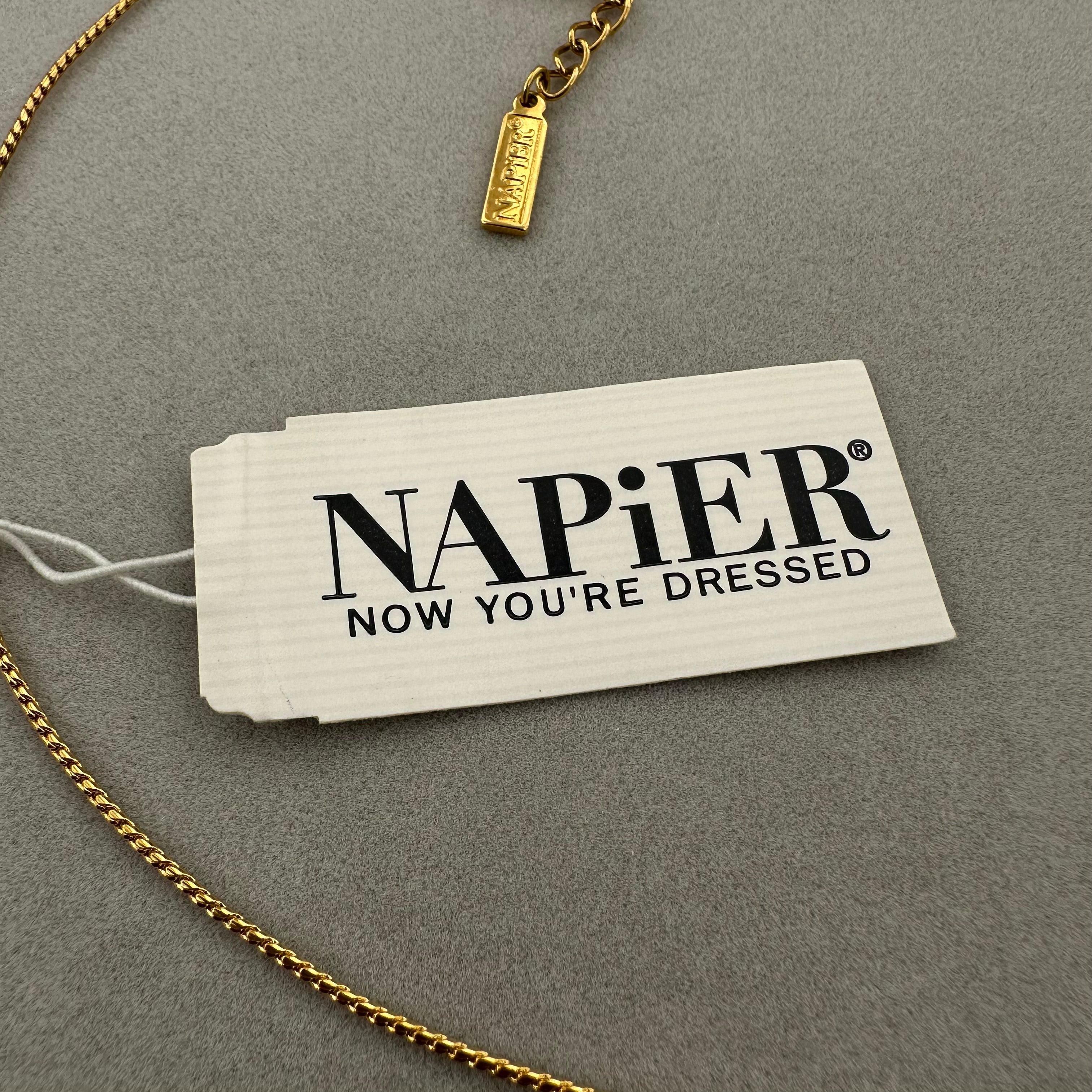 Vintage Napier gold-tone chain necklace