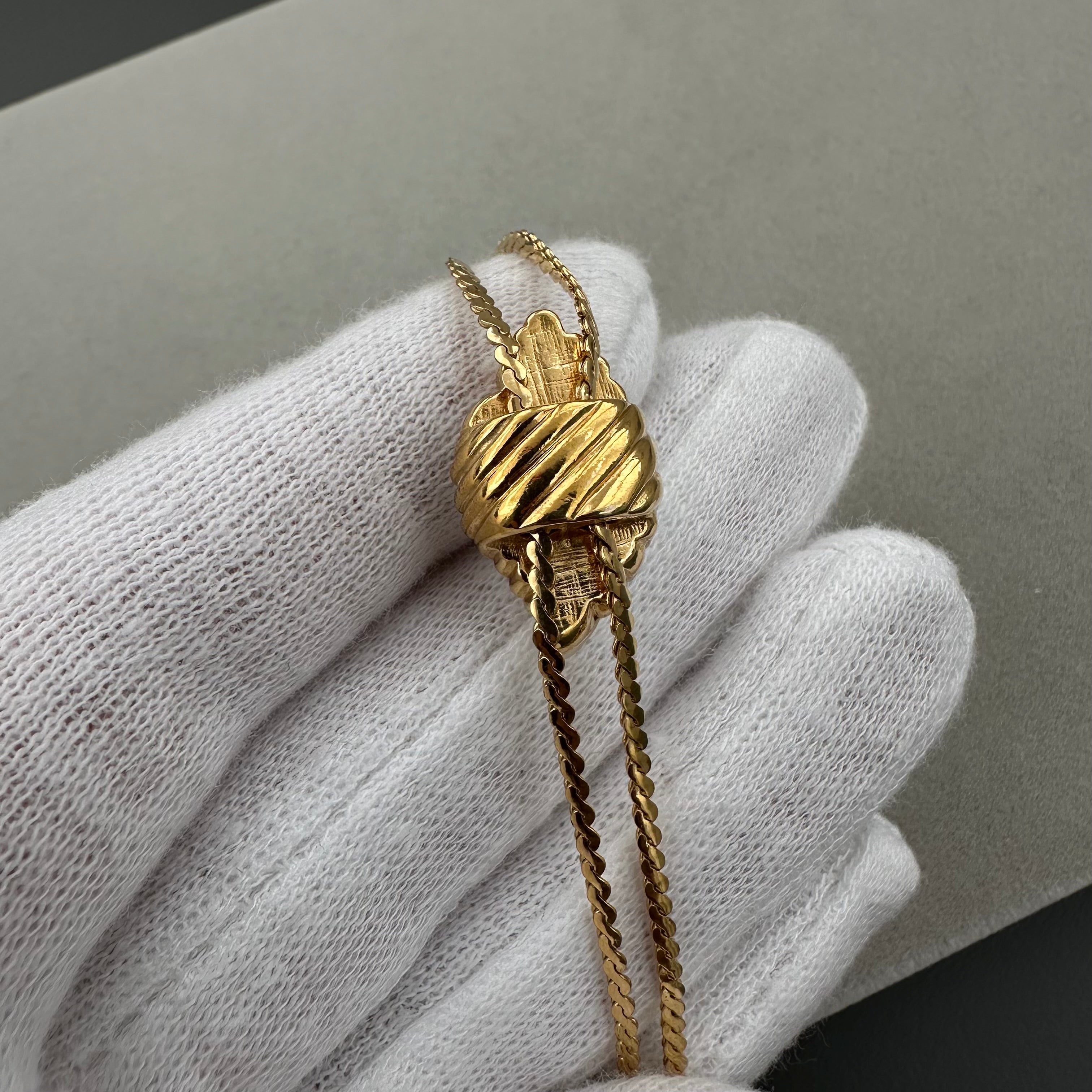 intage AVON gold tone sliding lariat necklace with white shell pendant