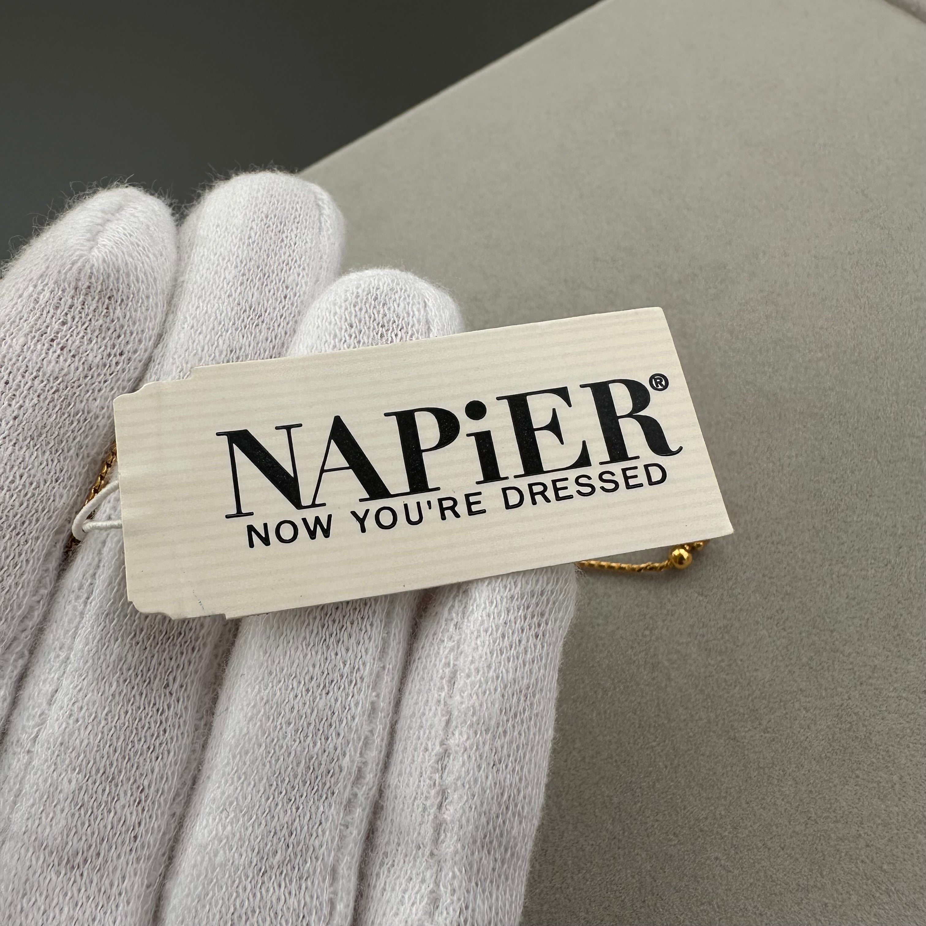 Vintage Napier gold-tone chain necklace