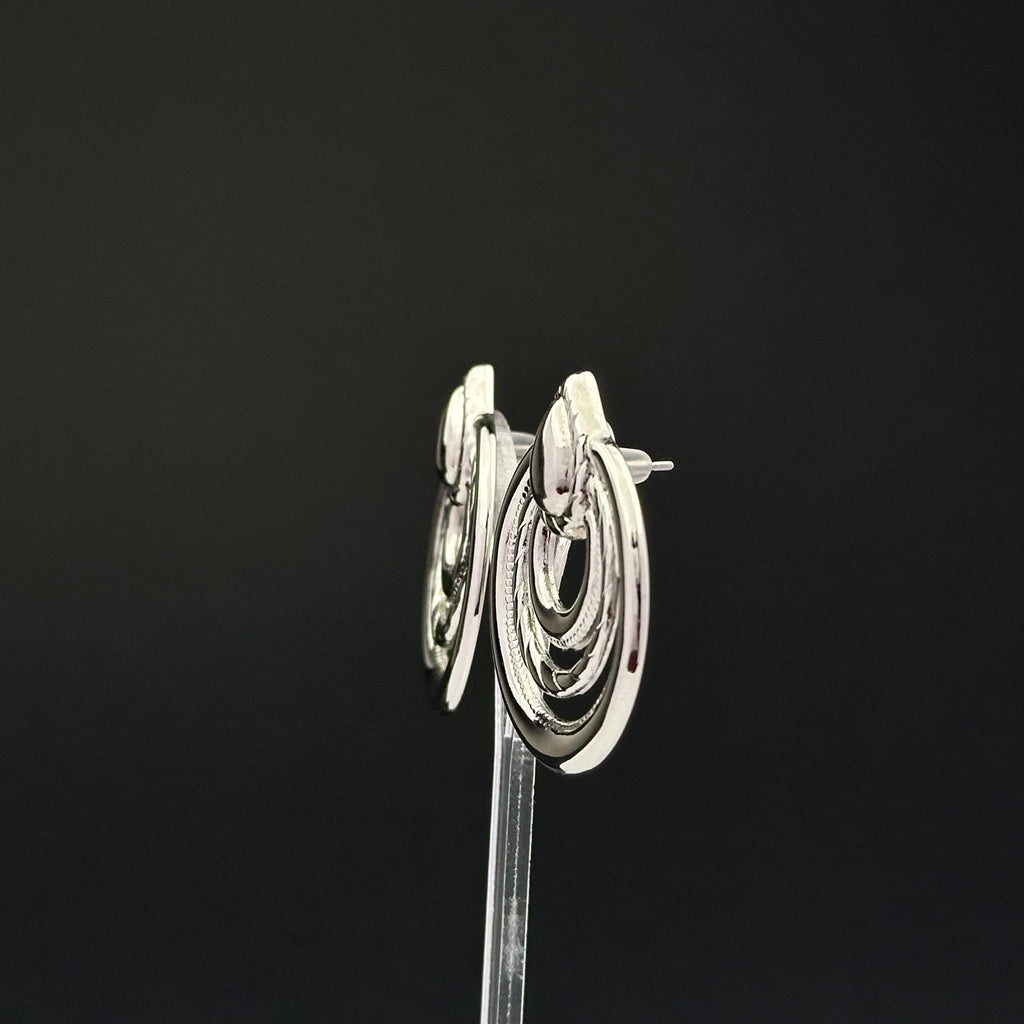 Vintage silver tone earrings