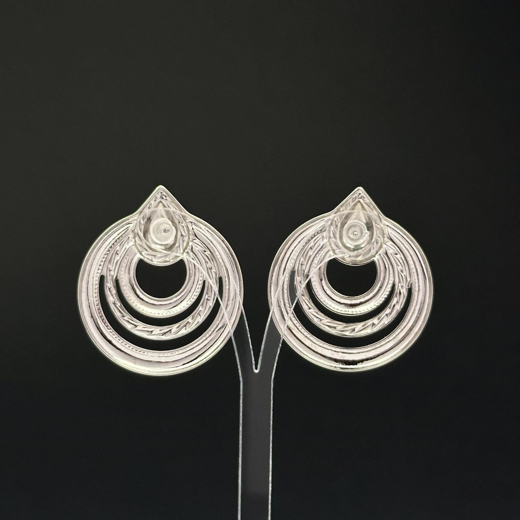 Vintage silver tone earrings
