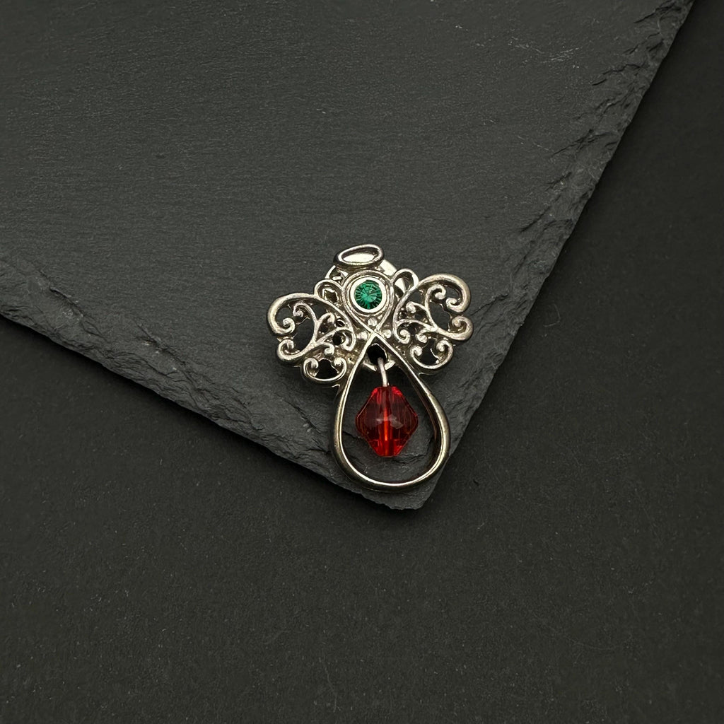 Vintage filigree angel pin