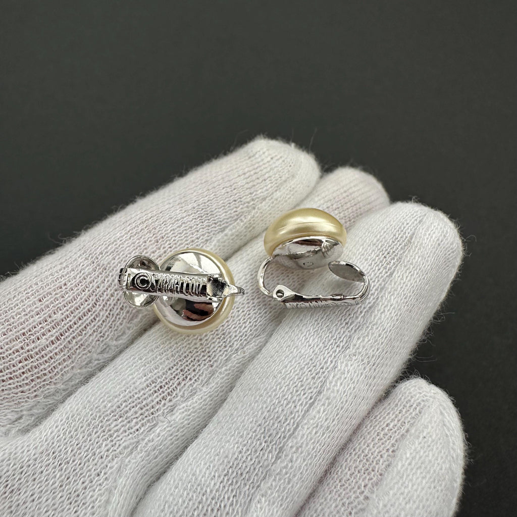 Vintage Sarah Coventry faux pearl clip-on earrings