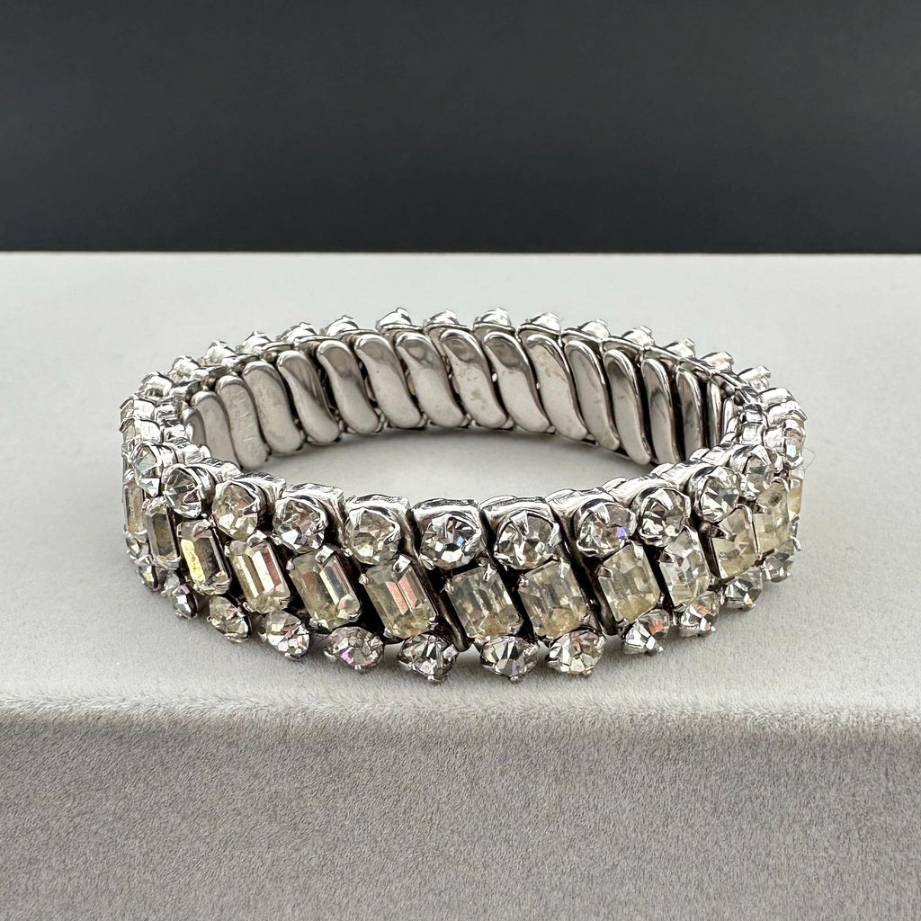 Vintage PARCO rhinestone expansion bracelet