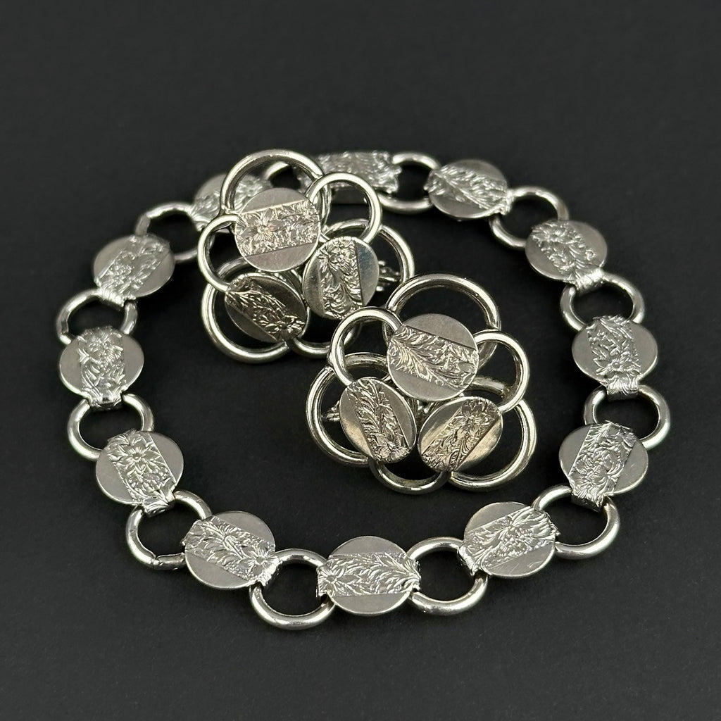 Vintage Sarah Coventry silver tone jewelry set